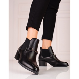 Botas mujer negras tacón Jodhpur Vinceza negro 1