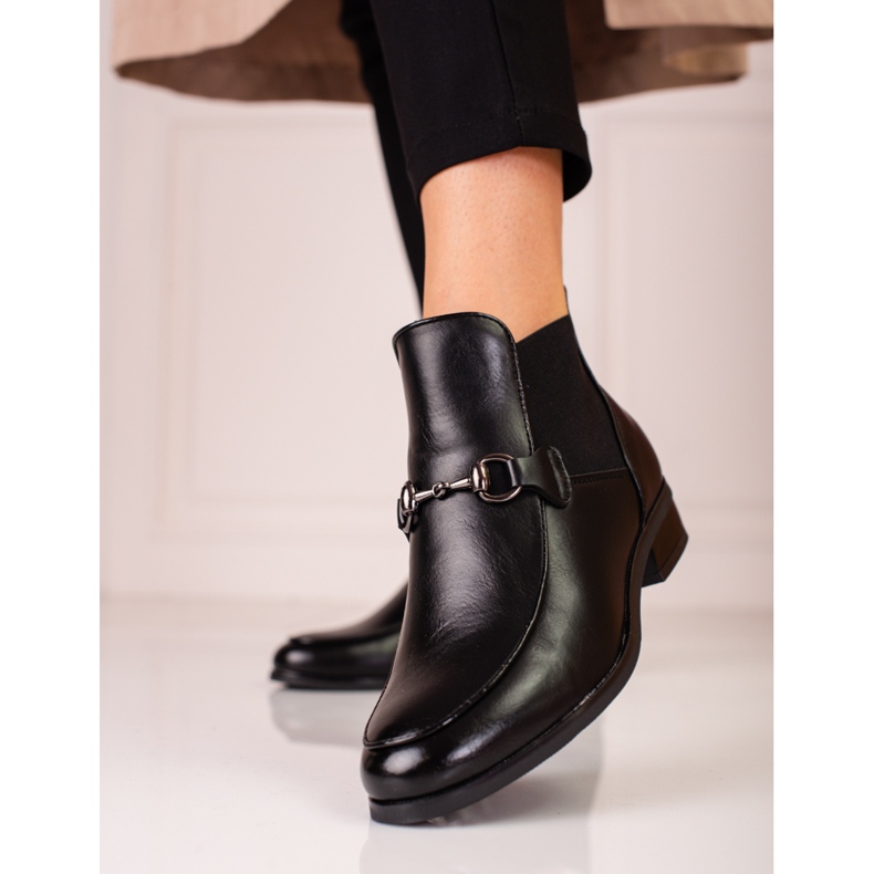Botas mujer tacón Jodhpur Vinceza negro 2