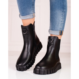 W. Potocki Botas con plataforma de mujer Potocki en negro 2