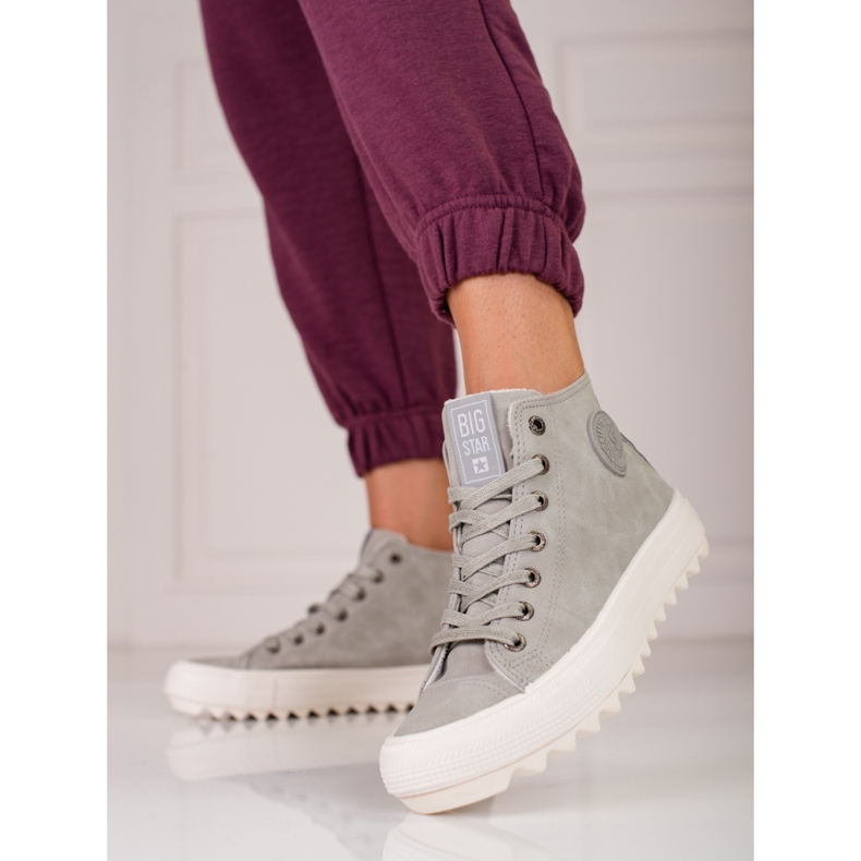 Zapatillas de mujer Big Star EE274114 gris 1