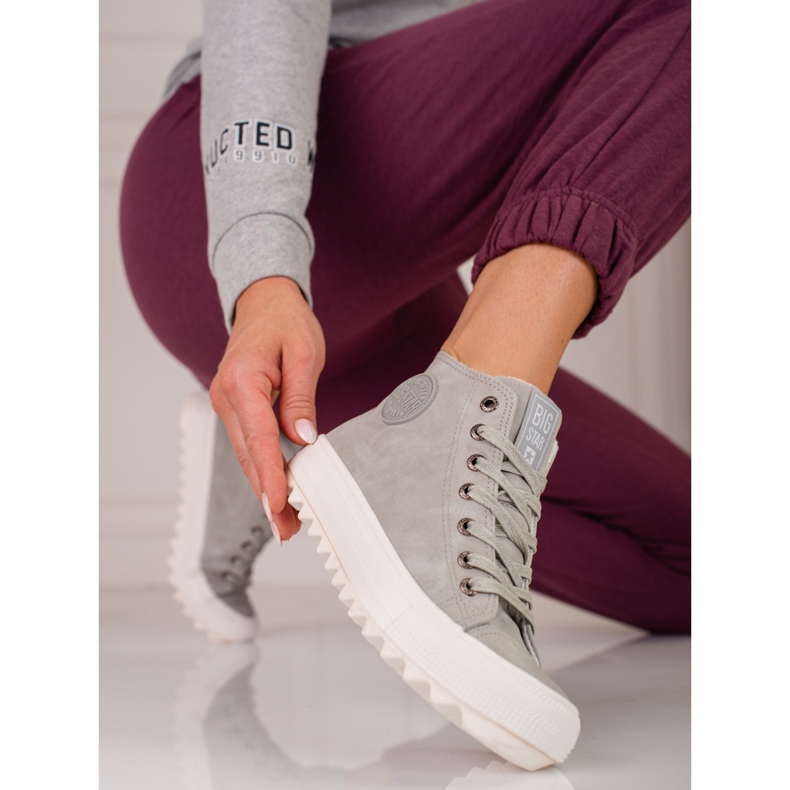 Zapatillas de mujer Big Star EE274114 gris 2