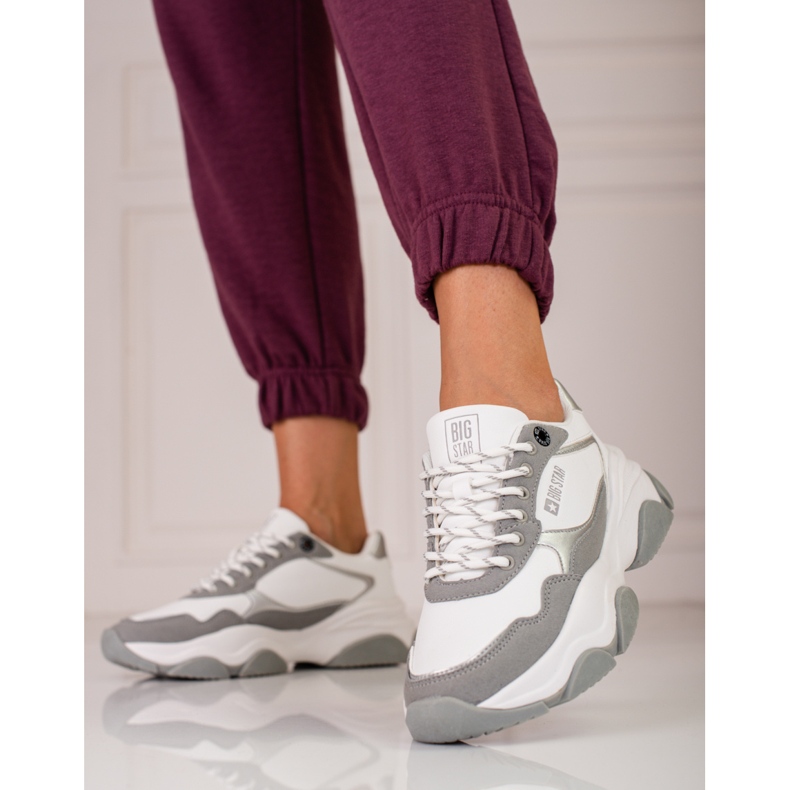 Zapatillas de mujer Big Star KK274384 blanco 1