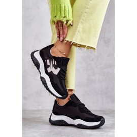 Vinceza Deportivas mujer atadas negras Tolea negro 2
