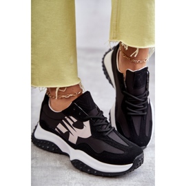 Vinceza Deportivas mujer atadas negras Tolea negro 3