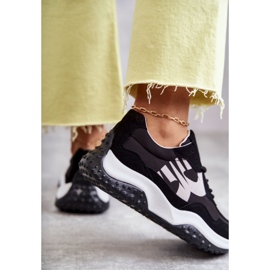 Vinceza Deportivas mujer atadas negras Tolea negro 4