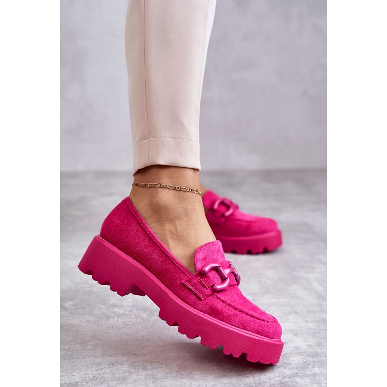 Vinceza Zapatos de gamuza de mujer en la plataforma Gunn rosa rosado 1