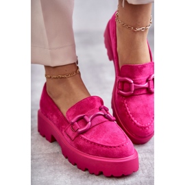 Vinceza Zapatos de gamuza de mujer en la plataforma Gunn rosa rosado 3