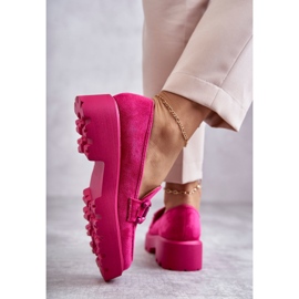 Vinceza Zapatos de gamuza de mujer en la plataforma Gunn rosa rosado 4
