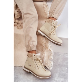 PE1 Botas Calientes Mujer Trappers Beige Liv 7
