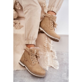 PE1 Botas Cálidas Mujer Trappers Beige Oscuro Liv 5