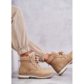 PE1 Botas Cálidas Mujer Trappers Beige Oscuro Liv 7
