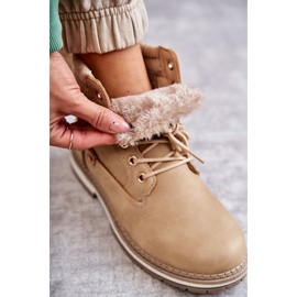 PE1 Botas Cálidas Mujer Trappers Beige Oscuro Liv 8