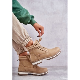 PE1 Botas Cálidas Mujer Trappers Beige Oscuro Liv 9