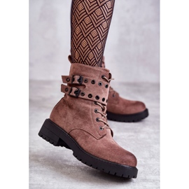 Botas Cálidas Mujer Ante Marrón Claro Plata 1 Botas Cálidas Mujer Ante Marrón Claro Plata 1