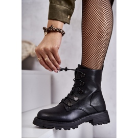 PJ1 Botas Cálidas De Mujer Negras Con Canalé Helia negro 3