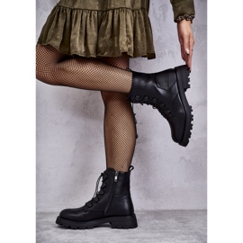 PJ1 Botas Cálidas De Mujer Negras Con Canalé Helia negro 4