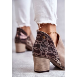 Botas de cuero para mujer con tacón alto Maciejka Beige 04492-43 marrón 2