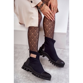 Botas de tela mujer Nicole 2703 Negro 8