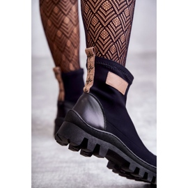 Botas de tela mujer Nicole 2703 Negro 3