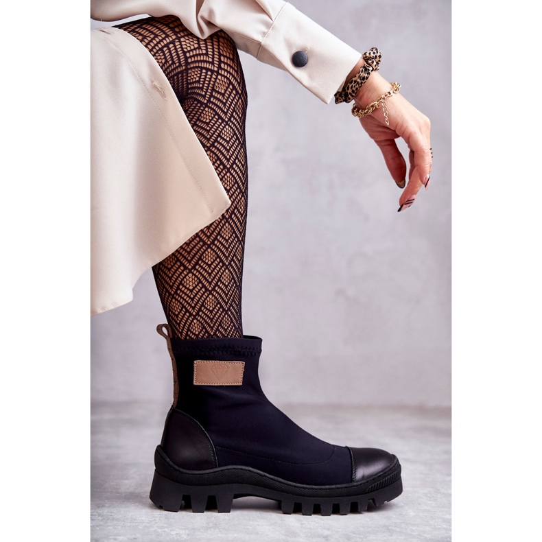 Botas de tela mujer Nicole 2703 Negro 1