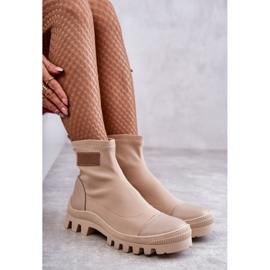 Botas de tela mujer Nicole 2703 Beige 6