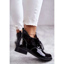 Botines Lacados Botines Cordones Nicole 2781 Negro 3