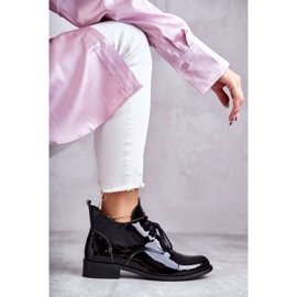 Botines Lacados Botines Cordones Nicole 2781 Negro 7