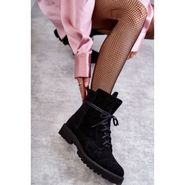Botas de ante con cremallera Nicole 2754 Negro 6
