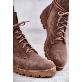 Botas de ante con cremallera Nicole 2754 Marrón 3