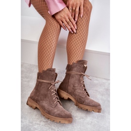 Botas de ante con cremallera Nicole 2754 Marrón 7