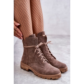 Botas de ante con cremallera Nicole 2754 Marrón 8