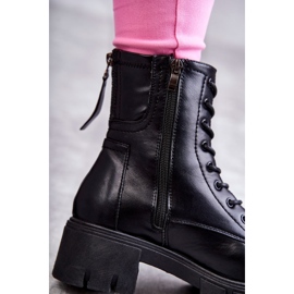 Vinceza Botas de cuero con cremallera Tonje negra negro 9