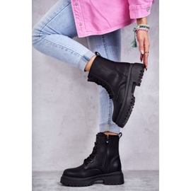 PE1 Botas Mujer Piel Workers Negro Denila 5