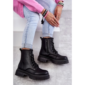 PE1 Botas Mujer Piel Workers Negro Denila 6