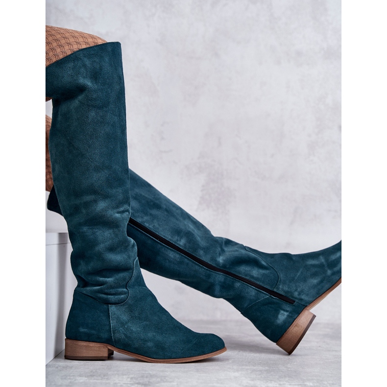 PA2 Botas Planas Mujer Verde Isolda 2