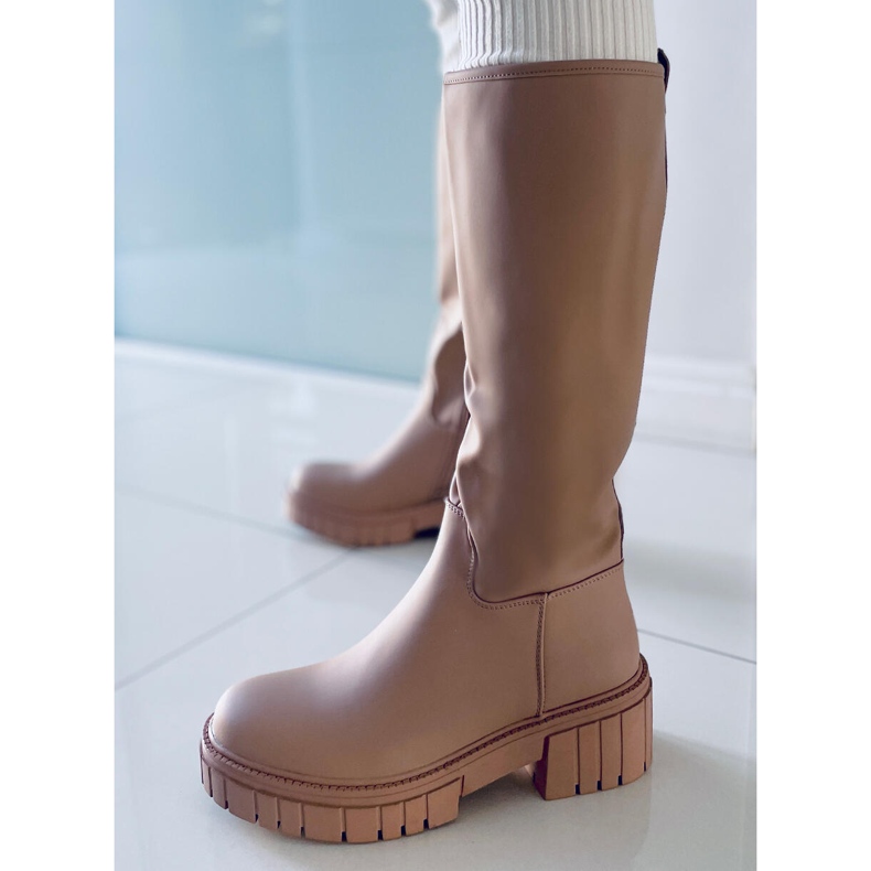 Botas de mujer Grande Caqui beige 1