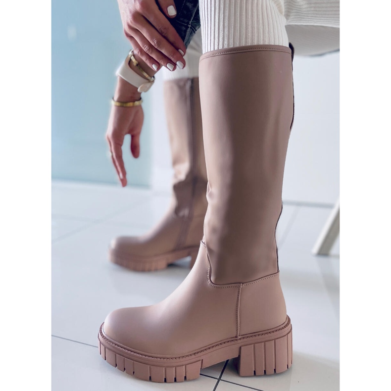 Botas de mujer Grande Caqui beige 2