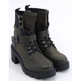 Botines tacón cordones Brooks DK.VERDE 5
