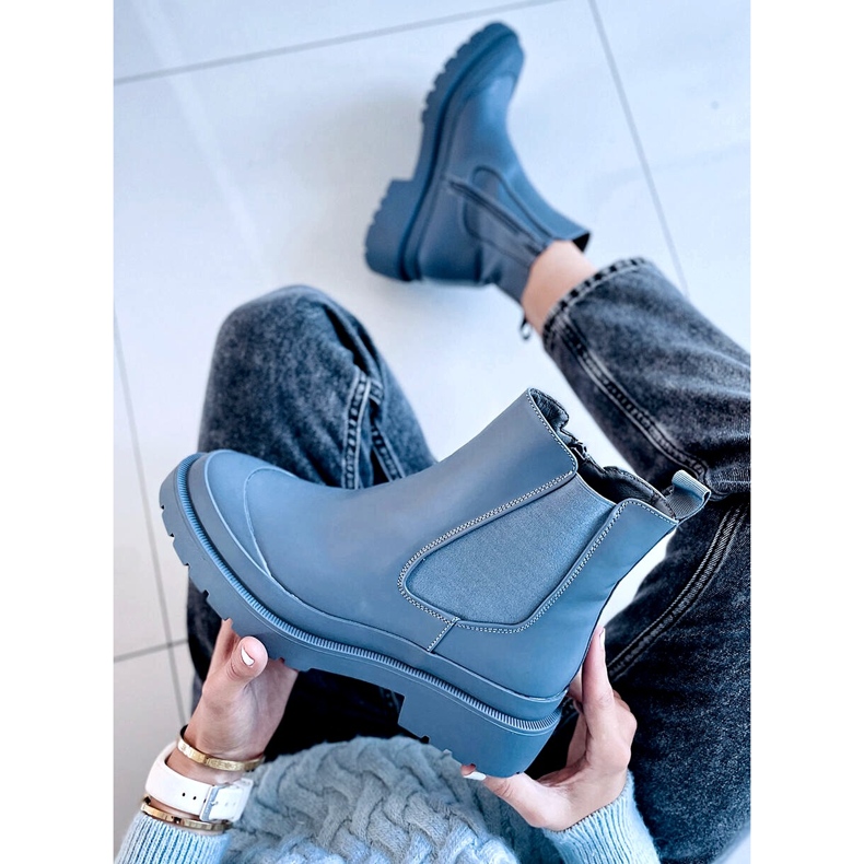 Botas Carey LT.BLUE Jodhpur azul 1