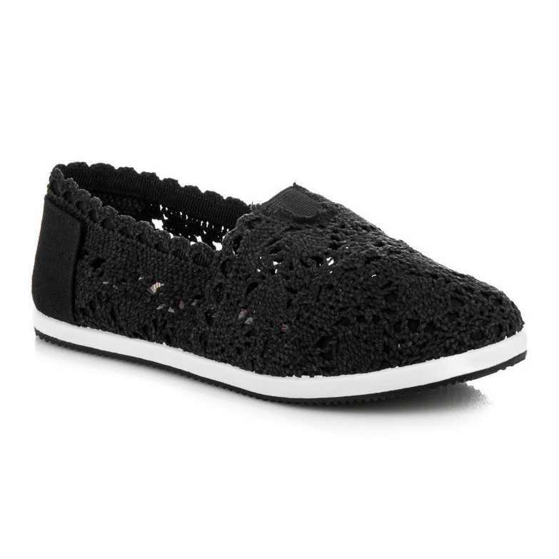 Seastar Slipons de encaje negro 1 Seastar Slipons de encaje negro 1