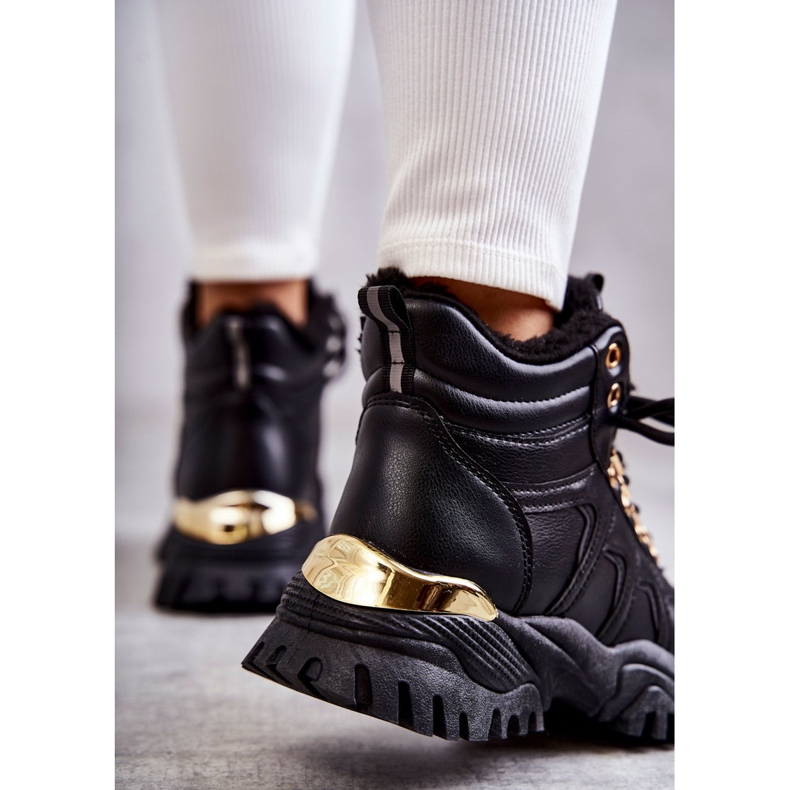 BM Trappers negros aislados Hareshaw para mujer 1