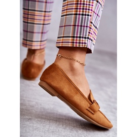 Mocasines de ante con decoración Camel Santi marrón 4