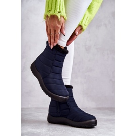 Botas nieve cálidas mujer azul marino Mezyss 2