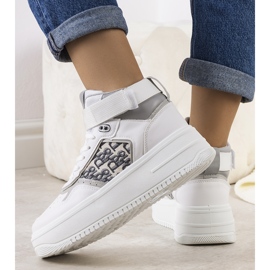 Zapatillas grises del tobillo de Adolis. 2
