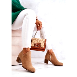 PL5 Botas mujer de piel con tacón Camel Larsa marrón 3 PL5 Botas mujer de piel con tacón Camel Larsa marrón 3