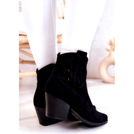 S.Barski Botas Vaqueras Mujer Ante Negras Devon negro 4 S.Barski Botas Vaqueras Mujer Ante Negras Devon negro 4