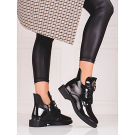 Botas de mujer Shelovet con abertura negro 2