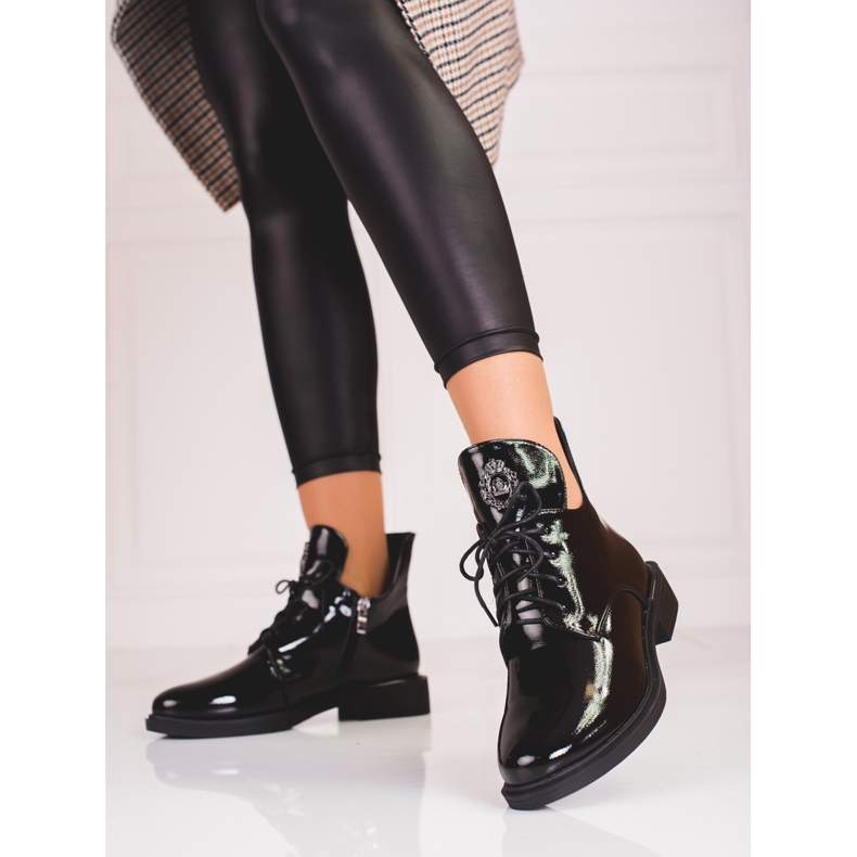 Botas de mujer Shelovet con abertura negro 1