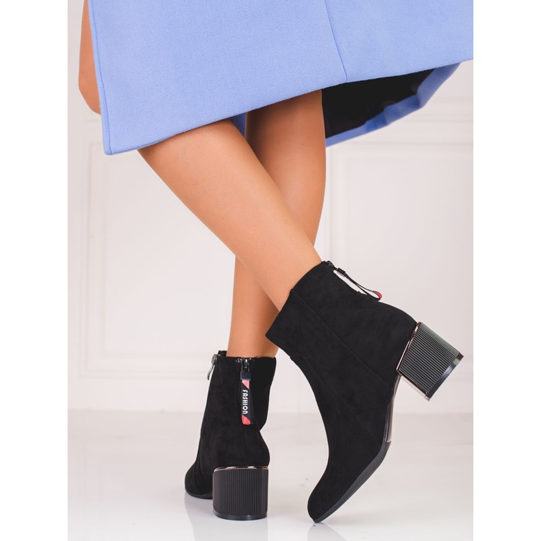 Botas mujer Shelovet ante negro 1