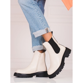 Botas Mujer Shelovet Jodhpur Beige con plataforma 1